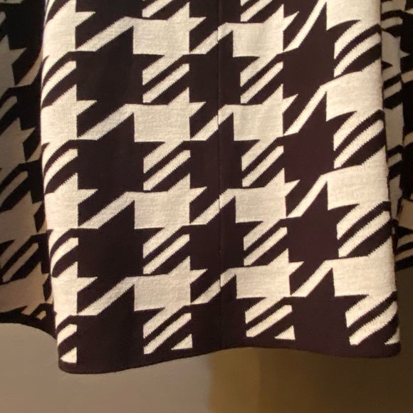 NWT ANN KLIEN Houndstooth Zip Front Cape - Picture 15 of 16